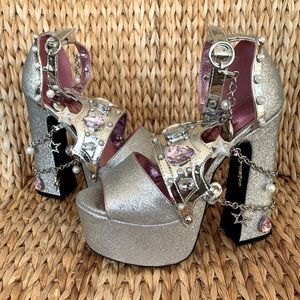 Glenda the Good Witch Platform Heels Sandals